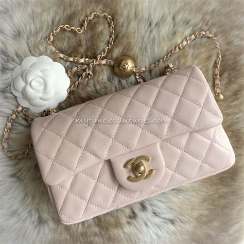 beige chanel mini